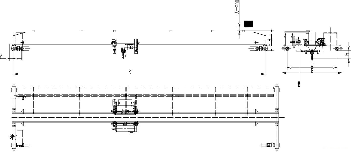 歐式單梁起重機結(jié)構(gòu)圖